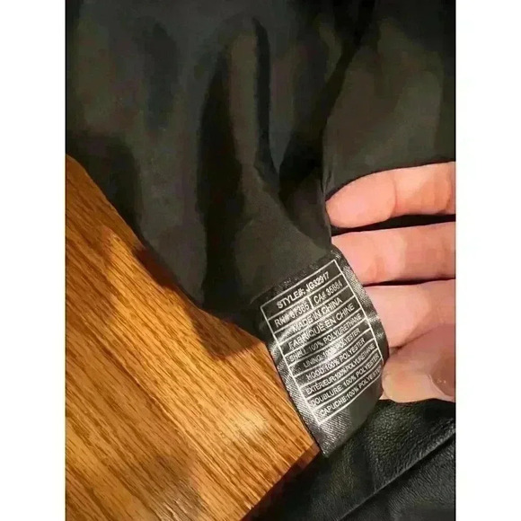 Jack Vegan Faux Leather Black Hooded Women’s Jacket XS Biker Chick - Picture 6 of 6